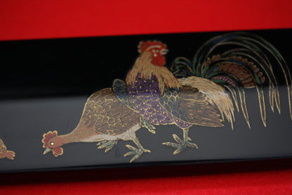 Takeshi Saji VG10 Japanese Yanagiba Chef Knife with Maki-e Art Rooster 270mm - Japanny - Best Japanese Knife