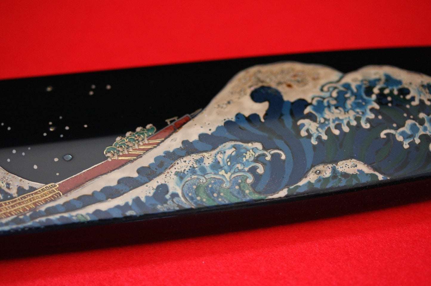 Takeshi Saji VG10 Japanese Yanagiba Chef Knife with Maki-e Art Mt. Fuji & Waves 300mm - Japanny - Best Japanese Knife