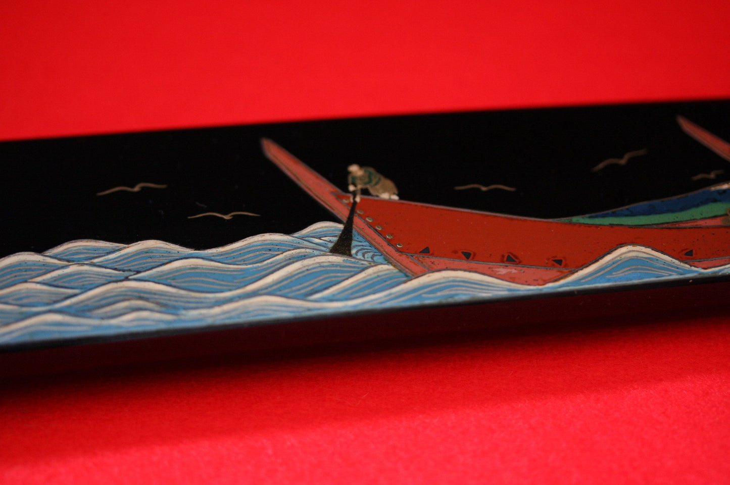 Takeshi Saji R2 Japanese Sujihiki Chef Knife 270mm with Maki-e Art Mt. Fuji & Ship - Japanny - Best Japanese Knife