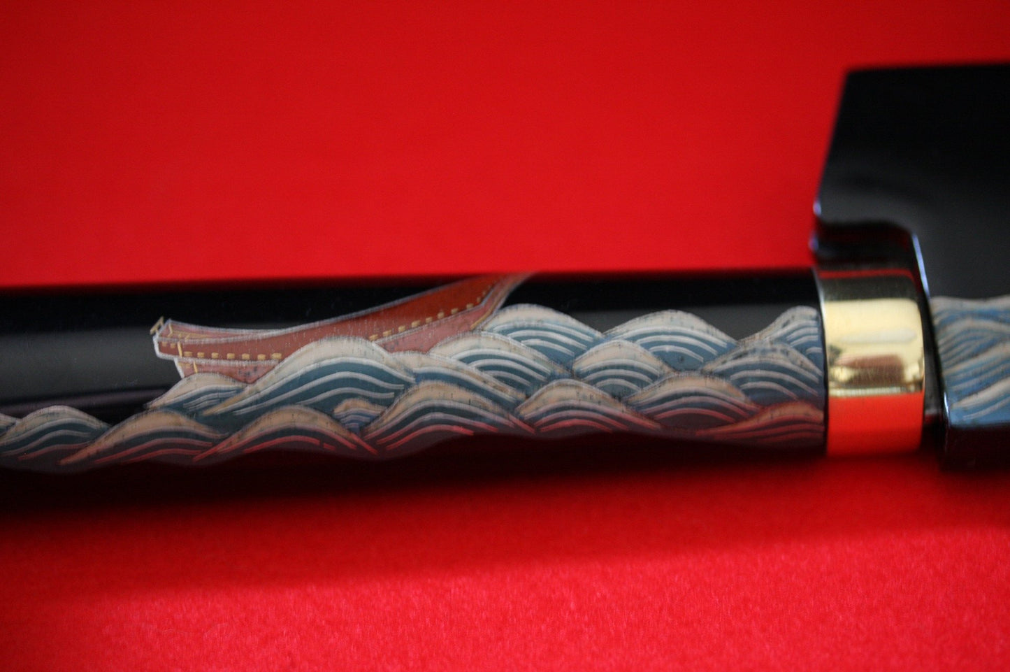 Takeshi Saji R2 Japanese Sujihiki Chef Knife 270mm with Maki-e Art Mt. Fuji & Ship - Japanny - Best Japanese Knife