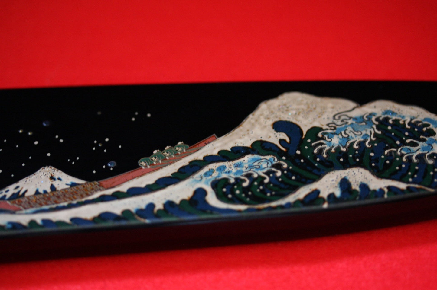 Takeshi Saji R2 Japanese Gyuto Chef Knife with Maki-e Art Mt. Fuji & Waves 300mm - Japanny - Best Japanese Knife