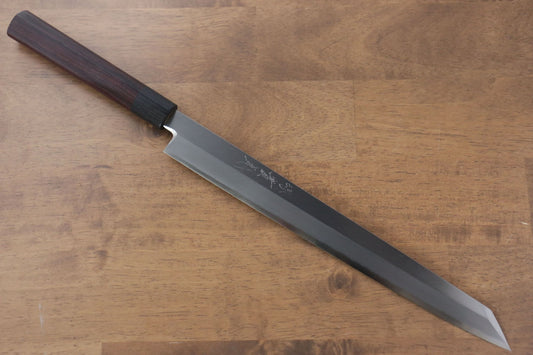 Jikko-Marke Silver Steel No.3 Specialized Sashimi-Fischmesser Yanagiba Japanisches Messer 300 mm Sandelholzgriff