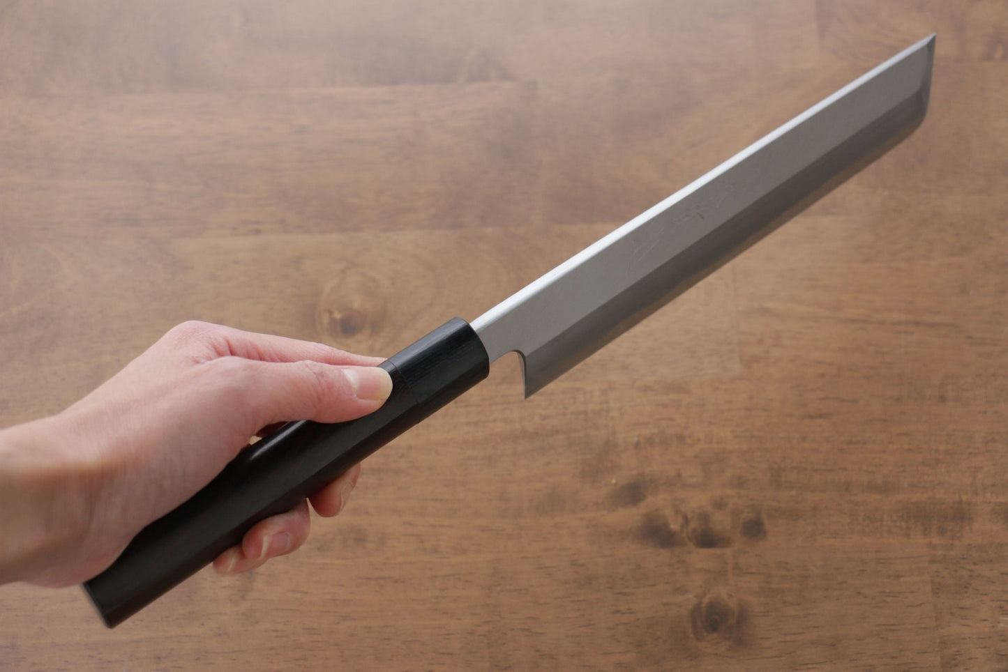 Thương hiệu Jikko Thép trắng No.2 Dao chuyên dụng rau củ quả Usuba dao Nhật 210mm chuôi dao gỗ Đàn Hương