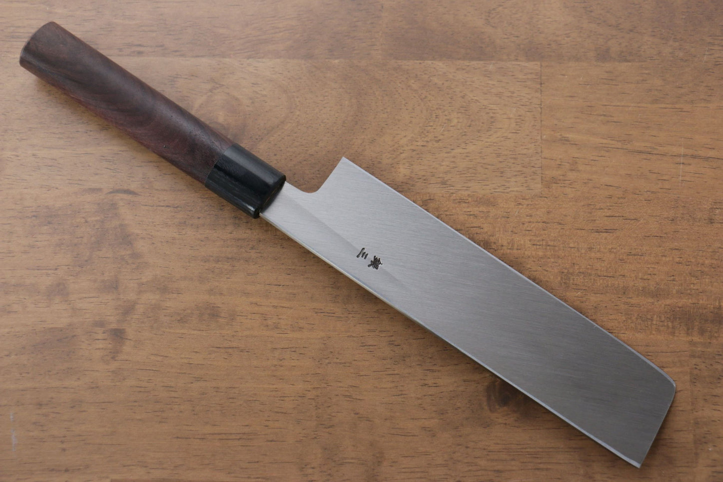 Jikko Marke Silver Steel No.3 Usuba Obst- und Gemüsespezialmesser Japanisches Messer 195 mm Griff aus Sandelholz 