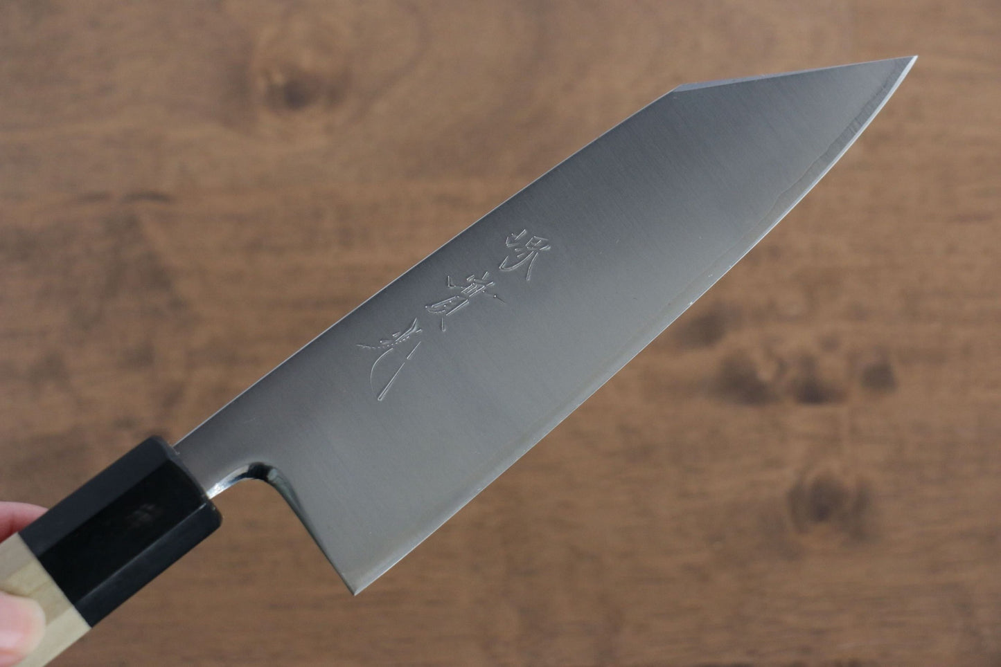 Thương hiệu Jikko R2/SG2 Dao đa năng Santoku (Kiritsuke) dao Nhật 155mm gỗ Mộc LanChuôi dao