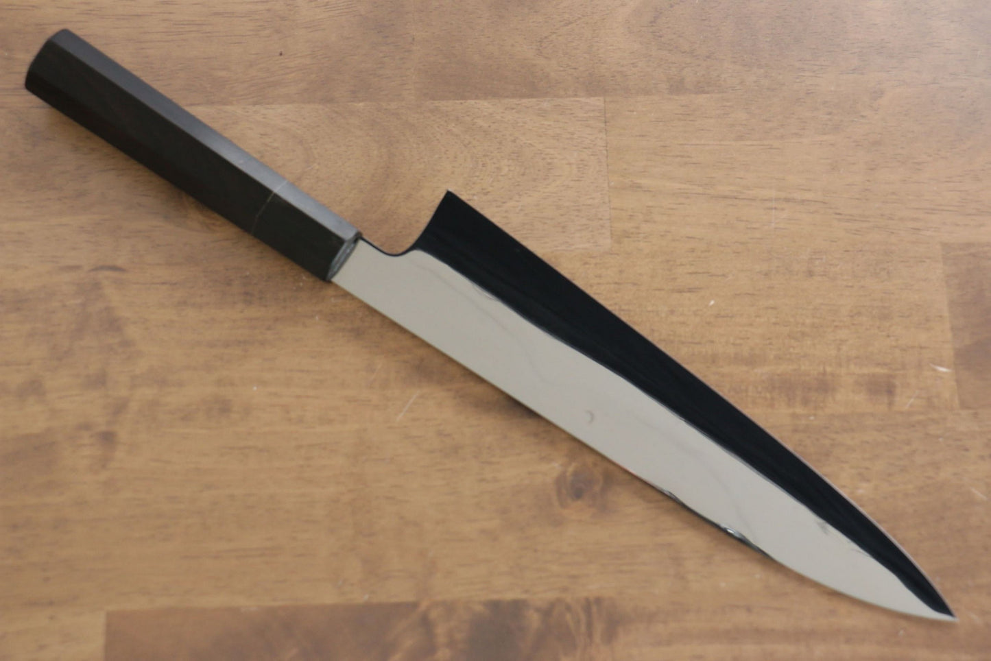 Thương hiệu Jikko Núi Phú Sĩ Fujisan Honyaki Thép trắng số 3 Dao đa năng Gyuto dao Nhật 240mm gỗ MunChuôi dao Kasumi