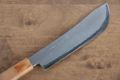 Thương hiệu Jikko Cá voi  Thép trắng Dao đa năng Santoku dao Nhật 180mm gỗ Hoa anh đàoChuôi dao