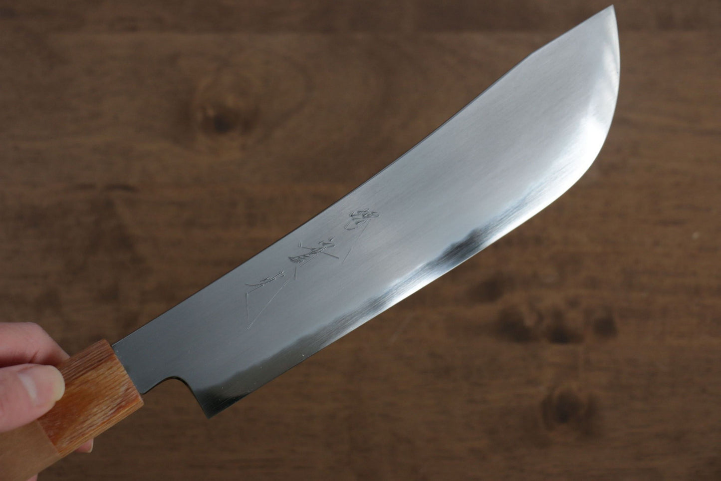 Jikko Marke Whale White Steel Mehrzweckmesser Santoku japanisches Messer 180 mm Kirschblütenholz Messergriff 