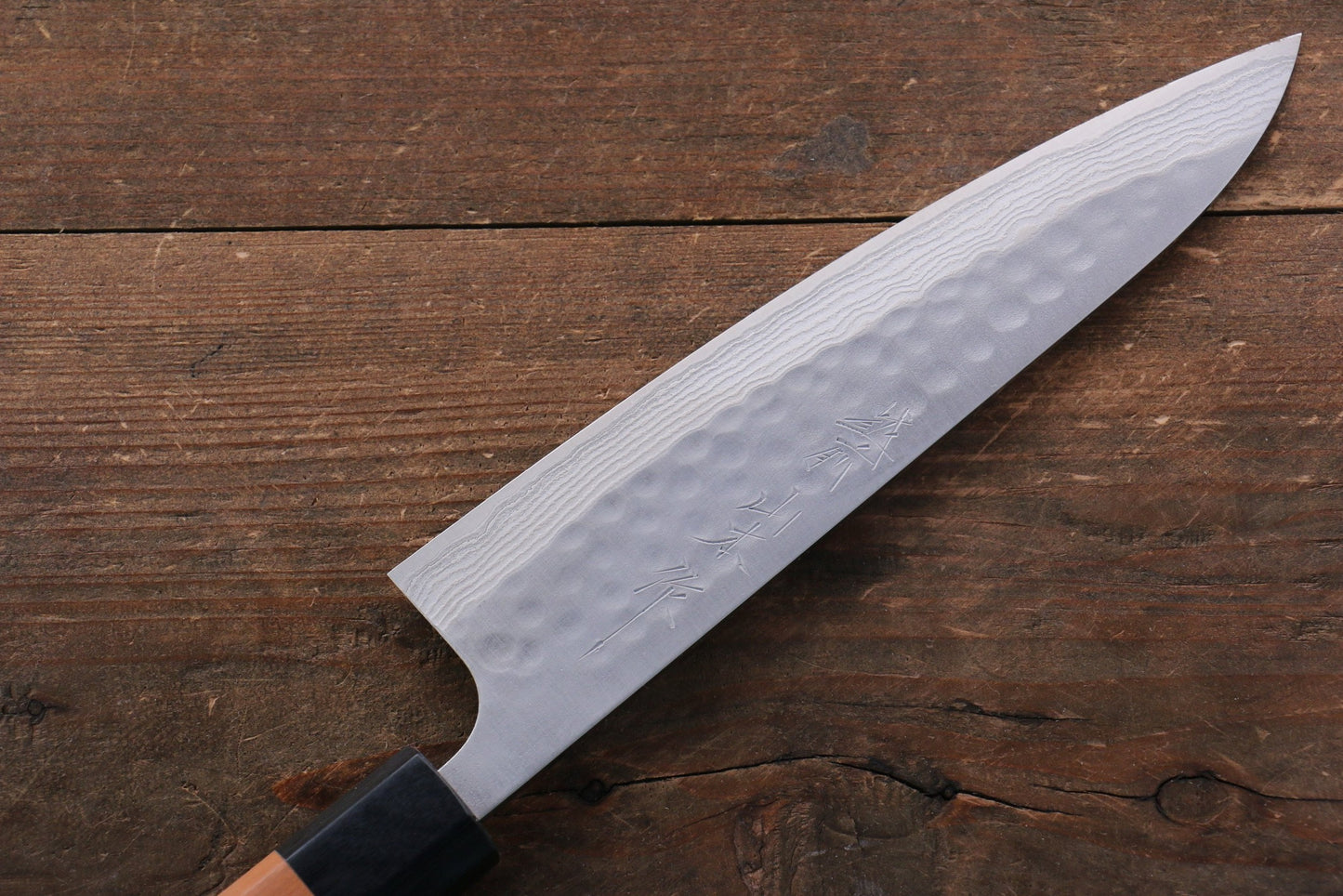 Thương hiệu Nao Yamamoto SRS 13 Thép Damascus đen Dao đa năng Gyuto dao Nhật 180mm chuôi dao gỗ Hoa anh đào