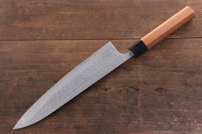 Thương hiệu Nao Yamamoto SRS 13 Thép Damascus đen Dao đa năng Gyuto dao Nhật 240mm gỗ Hoa anh đàoChuôi dao