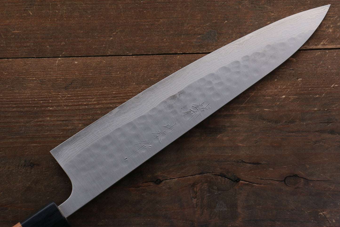 Thương hiệu Nao Yamamoto SRS 13 Thép Damascus đen Dao đa năng Gyuto dao Nhật 240mm gỗ Hoa anh đàoChuôi dao