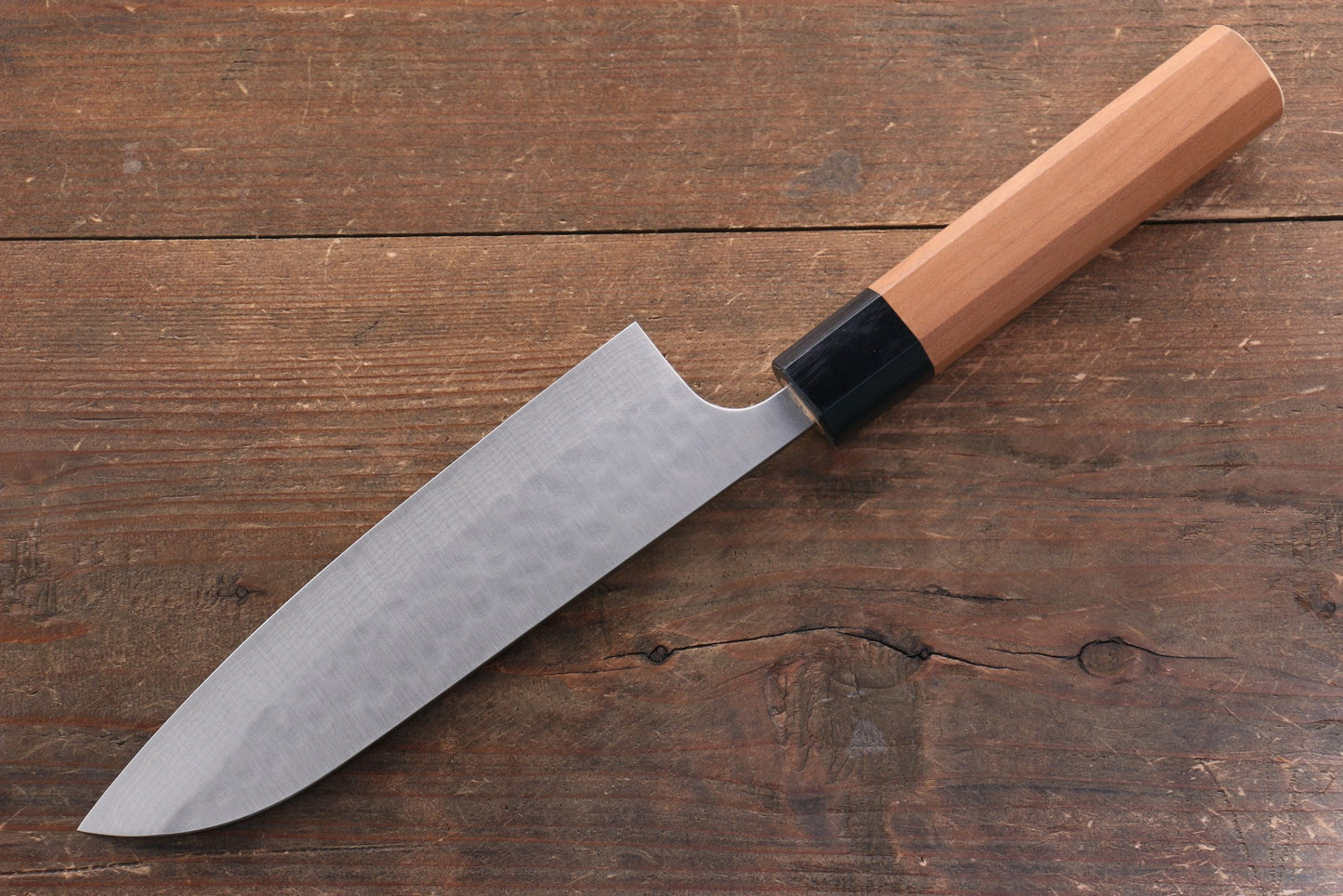 Thương hiệu Nao Yamamoto SRS 13 Thép Damascus đen Dao đa năng Santoku dao Nhật 165mm gỗ Hoa anh đàoChuôi dao