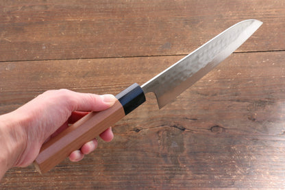 Thương hiệu Nao Yamamoto SRS 13 Thép Damascus đen Dao đa năng Santoku dao Nhật 165mm gỗ Hoa anh đàoChuôi dao