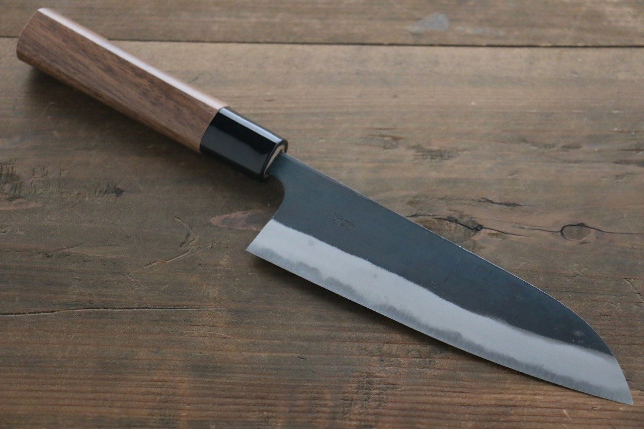 Thương hiệu Nao Yamamoto Thép xanh No.2 Kurouchi Dao đa năng Santoku dao Nhật 165mm