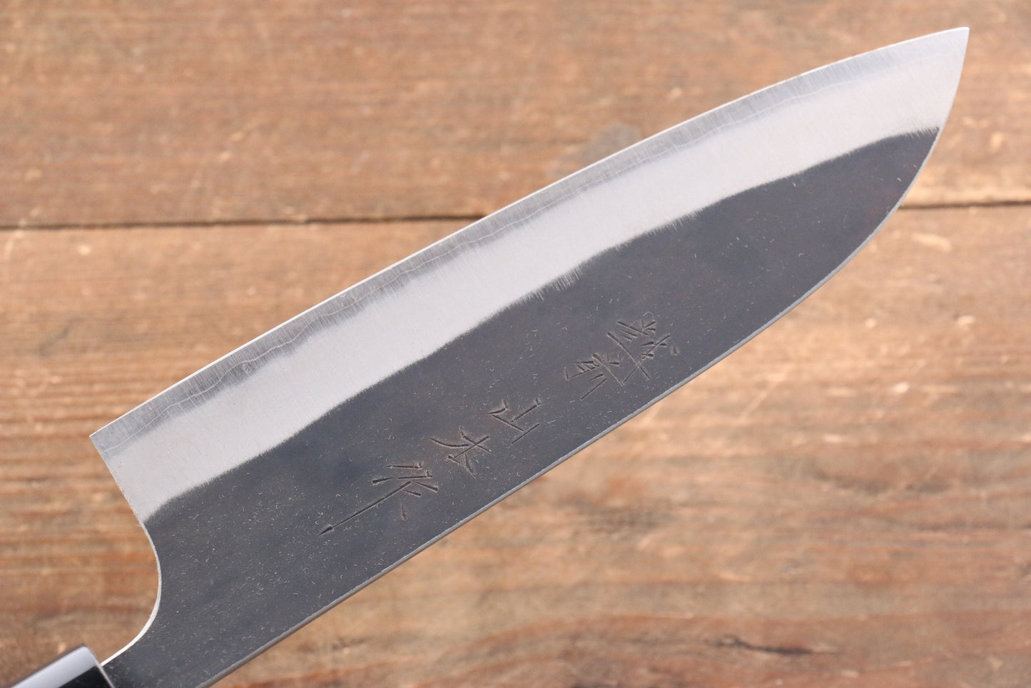 Thương hiệu Nao Yamamoto Thép siêu xanh Kurouchi Dao đa năng Santoku dao Nhật 165mm gỗ cây Óc ChóChuôi dao