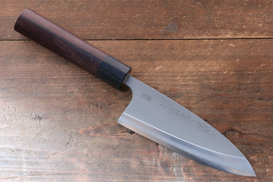 Marke Nao Yamamoto Silberstahl Nr. 3 Traditionelle japanische Technologie Nashiji Spezialisiertes Fischmesser Deba Japanisches Messer 150 mm Sandelholz-Messergriff