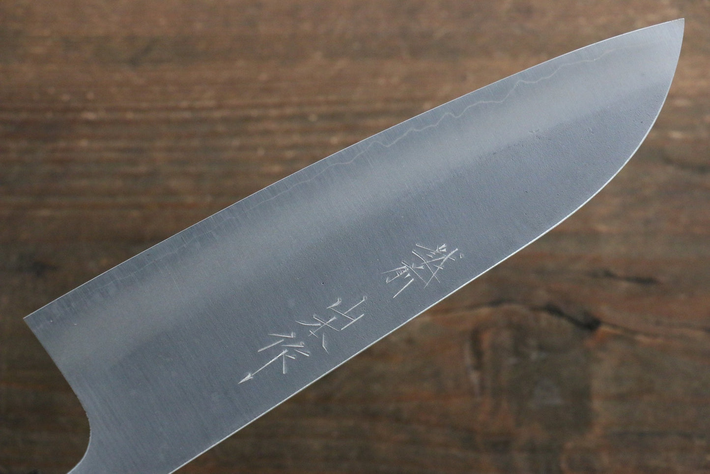 Thương hiệu Nao Yamamoto Thép Bạc No.3 Kỹ nghệ truyền thống Nhật Nashiji Dao đa năng Santoku dao Nhật 165mm gỗ cây Óc ChóChuôi dao