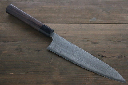 Thương hiệu Nao Yamamoto VG10 Thép Damascus đen Dao đa năng Gyuto dao Nhật 210mm