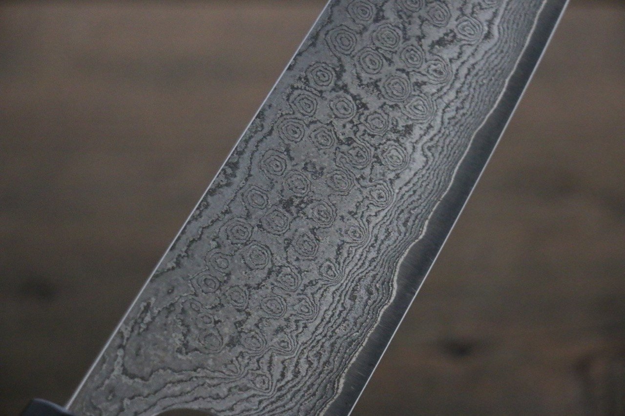 Thương hiệu Nao Yamamoto VG10 Thép Damascus đen Dao đa năng Gyuto dao Nhật 210mm