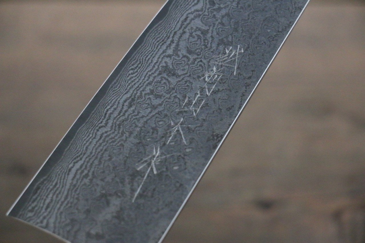 Thương hiệu Nao Yamamoto VG10 Thép Damascus đen Dao đa năng Gyuto dao Nhật 210mm