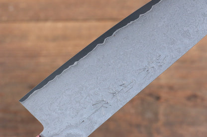 Thương hiệu Nao Yamamoto VG10 Thép Damascus đen Dao đa năng Santoku dao Nhật 180mm gỗ ép đỏChuôi dao