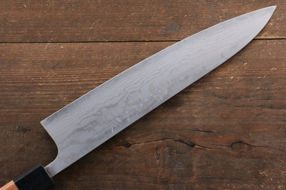 Thương hiệu Nao Yamamoto VG10 Thép Damascus Dao đa năng Gyuto dao Nhật 240mm gỗ Hoa anh đàoChuôi dao