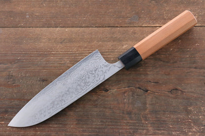 Thương hiệu Nao Yamamoto VG10 Thép Damascus Dao đa năng Santoku dao Nhật 170mm gỗ Hoa anh đàoChuôi dao