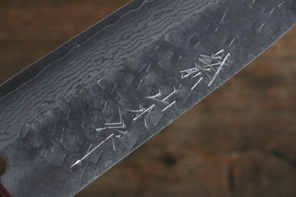 Thương hiệu Nao Yamamoto VG10 Thép Damascus rèn thủ công Dao đa năng Santoku dao Nhật 170mm chuôi dao gỗ ép đỏ