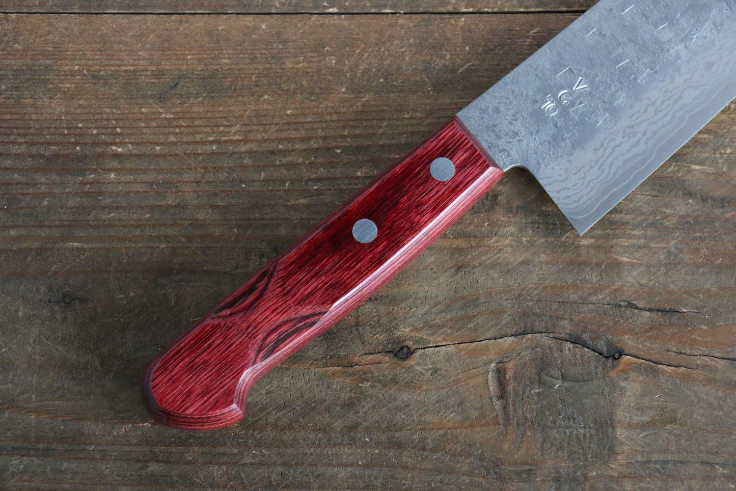 Thương hiệu Nao Yamamoto VG10 Thép Damascus rèn thủ công Dao đa năng Santoku dao Nhật 170mm chuôi dao gỗ ép đỏ