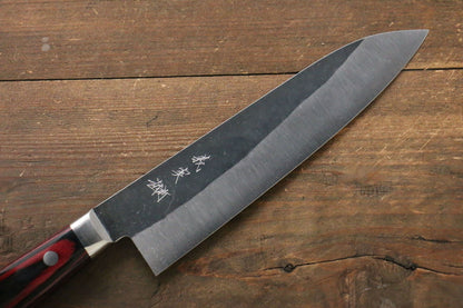 Thương hiệu Yoshimi Kato Thép siêu xanh Kurouchi Dao đa năng Gyuto dao Nhật 180mm chuôi dao gỗ ép