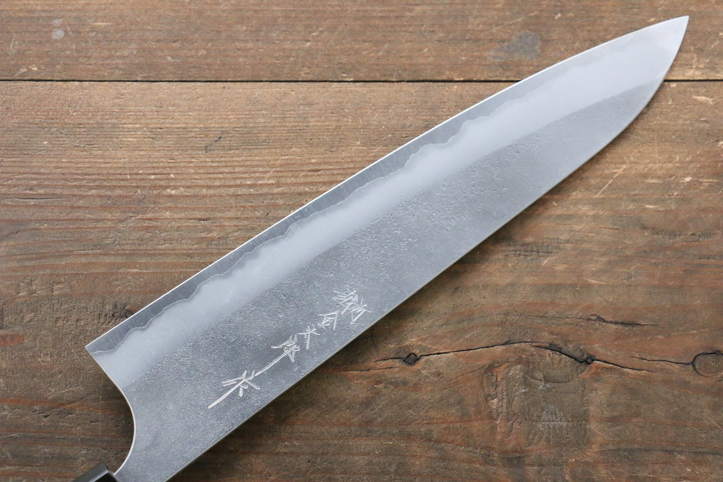 Marke Yoshimi Kato Ultragrüner Stahl Traditionelle japanische Technologie Nashiji Mehrzweckmesser Gyuto Japanisches Messer 240 mm lackiert Messergriff Inklusive Scheide