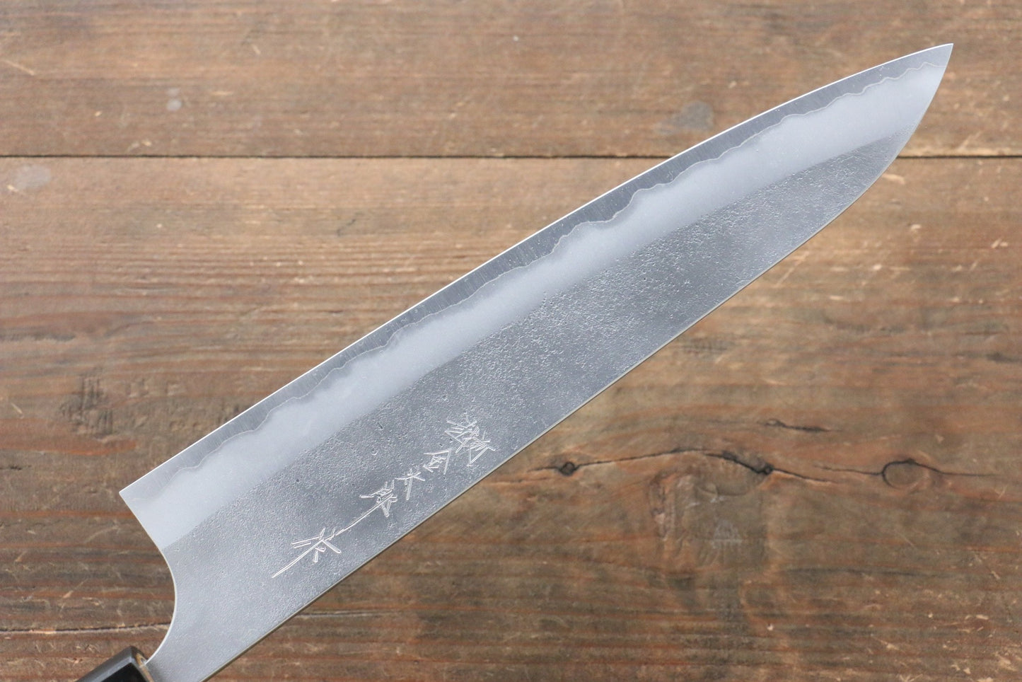 Marke Yoshimi Kato Ultragrüner Stahl Traditionelle japanische Technologie Nashiji Mehrzweckmesser Gyuto Japanisches Messer 240 mm lackiert Messergriff Inklusive Scheide