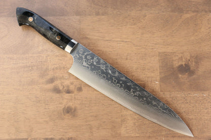 Thương hiệu Yoshimi Kato R2/SG2 Thép Damascus Dao đa năng Gyuto dao Nhật 210mm Nhựa Acrylic ĐenChuôi dao