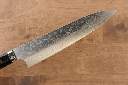 Thương hiệu Yoshimi Kato R2/SG2 Thép Damascus Dao đa năng Gyuto dao Nhật 210mm Nhựa Acrylic ĐenChuôi dao