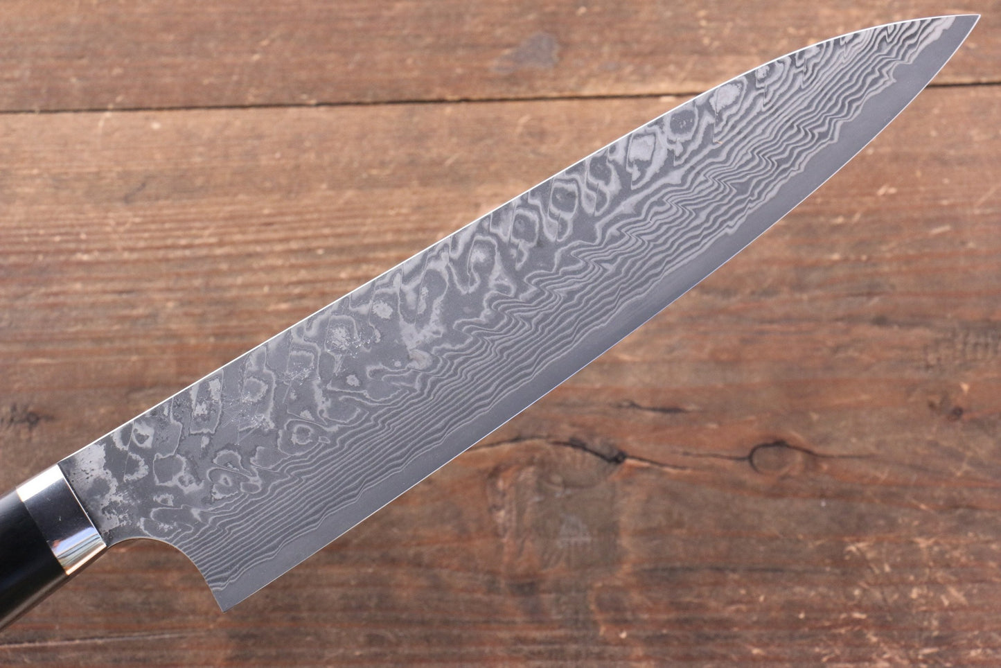 Thương hiệu Yoshimi Kato R2/SG2 Thép Damascus Dao đa năng Gyuto dao Nhật 210mm gỗ cây Hồng đenChuôi dao