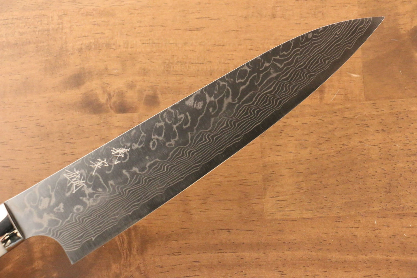 Thương hiệu Yoshimi Kato R2/SG2 Thép Damascus Dao đa năng Gyuto dao Nhật 210mm Nhựa Acrylic TrắngChuôi dao