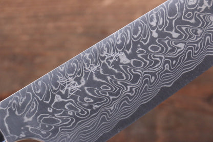 Thương hiệu Yoshimi Kato R2/SG2 Thép Damascus Dao đa năng Gyuto dao Nhật 210mm nhựa Acrylic xanhChuôi dao