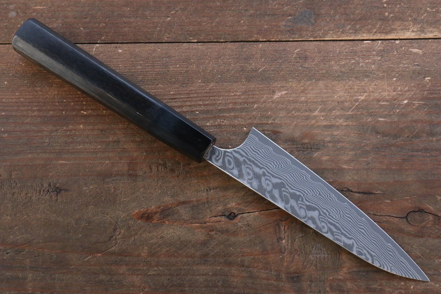 Thương hiệu Yoshimi Kato R2/SG2 Thép Damascus Dao nhỏ đa năng Petty dao Nhật 120mm sơn màiChuôi dao