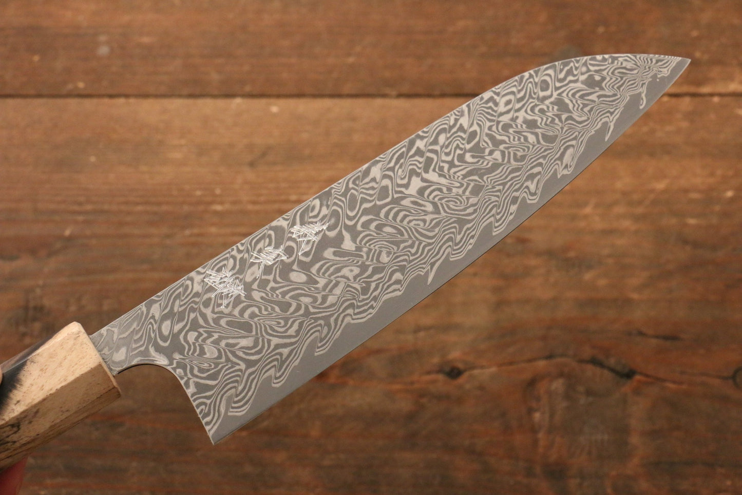 Thương hiệu Yoshimi Kato R2/SG2 Thép Damascus Dao đa năng Santoku dao Nhật 165mm gỗ cây Hồng đenChuôi dao