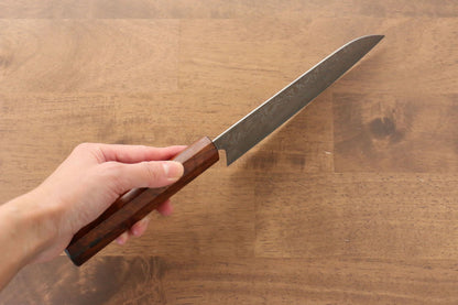 Thương hiệu Yoshimi Kato R2/SG2 Thép Damascus Dao đa năng Santoku dao Nhật 180mm sơn mài vân gỗ Tuyết TùngChuôi dao