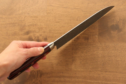 Thương hiệu Yoshimi Kato R2/SG2 Thép Damascus Dao đa năng Santoku dao Nhật 180mm gỗ ép đỏ đenChuôi dao