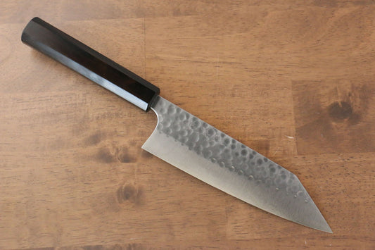 Thương hiệu Yoshimi Kato R2/SG2 Rèn thủ công Đánh nhẵn bóng Dao đa năng Bunka dao Nhật 165mm sơn mài đen vân gỗ Tuyết TùngChuôi dao