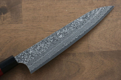 Thương hiệu Yoshimi Kato VG10 Thép Damascus Dao đa năng Gyuto dao Nhật 210mm sơn mài đỏChuôi dao