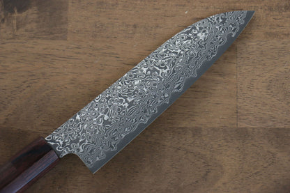 Thương hiệu Yoshimi Kato VG10 Thép Damascus Dao đa năng Santoku dao Nhật 170mm gỗ Đàn HươngChuôi dao