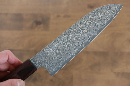 Thương hiệu Yoshimi Kato VG10 Thép Damascus Dao đa năng Santoku dao Nhật 170mm gỗ Đàn HươngChuôi dao