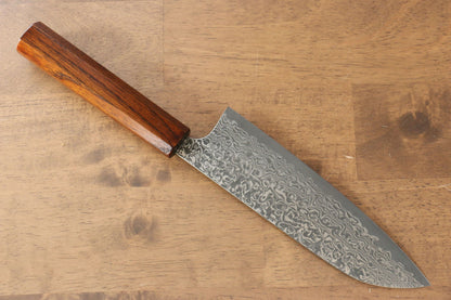 Thương hiệu Yoshimi Kato VG10 Thép Damascus Dao đa năng Santoku dao Nhật 180mm Chuôi dao