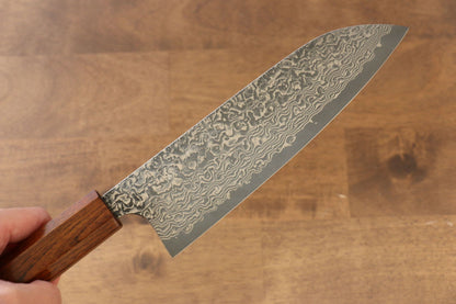 Thương hiệu Yoshimi Kato VG10 Thép Damascus Dao đa năng Santoku dao Nhật 180mm Chuôi dao