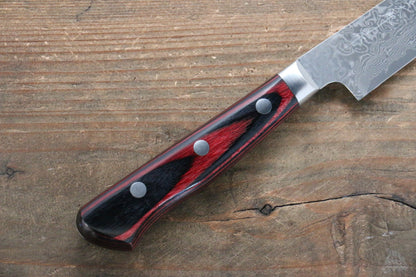 Thương hiệu Yoshimi Kato VG10 Thép Damascus Dao ăn bít tết chuyên dụng dao Nhật 120mm chuôi dao　gỗ ép đỏ